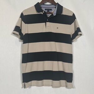 Tommy Hilfiger Slim Fit Rugby-Stripe Polo Shirt